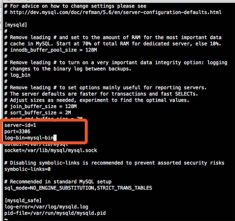 /etc/my.cnf文件配置